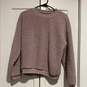American Eagle Outfitters Dusty purple Sherpa Sweater